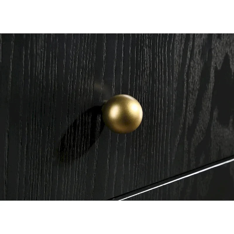 Ensemble de chambre à coucher 4 pièces Anser noir et gris