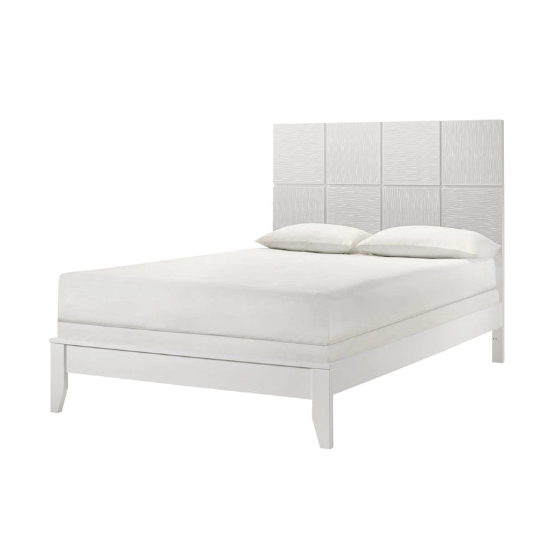 Ensemble de chambre à coucher Sim 4 pièces à panneaux blancs