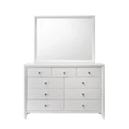 Ensemble de chambre à coucher Sim 4 pièces à panneaux blancs