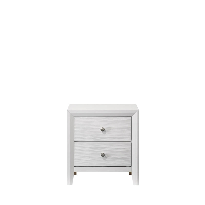 Ensemble de chambre à coucher Sim 4 pièces à panneaux blancs