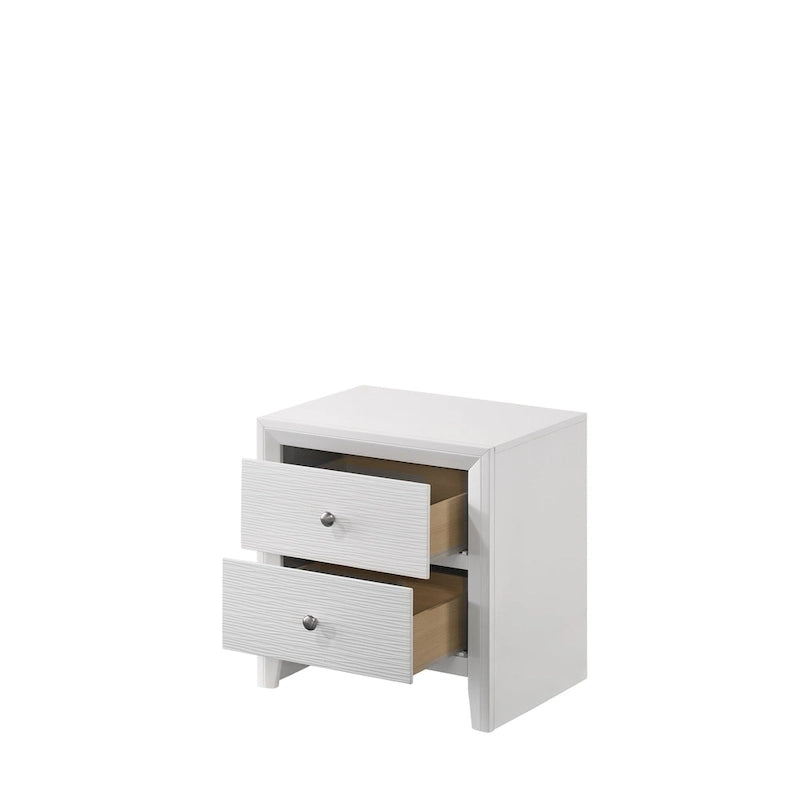Ensemble de chambre à coucher Sim 4 pièces à panneaux blancs