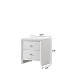 Ensemble de chambre à coucher Sim 4 pièces à panneaux blancs