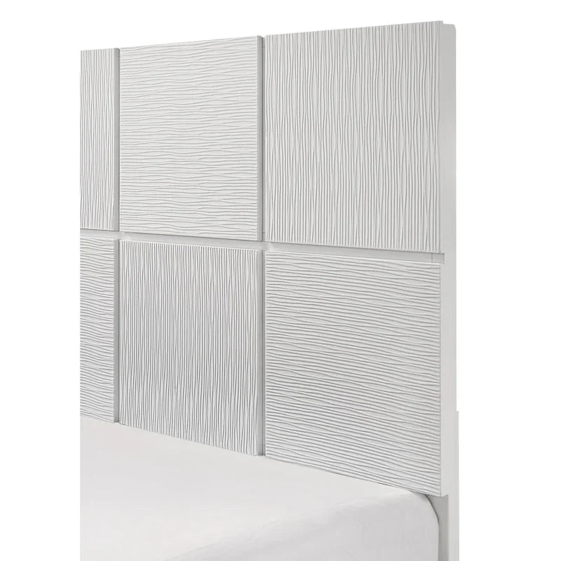 Ensemble de chambre à coucher Sim 4 pièces à panneaux blancs