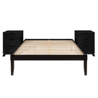 Ensemble de chambre Purcell 3 pièces avec tables de chevet à 3 tiroirs (lot de 2)