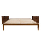 Ensemble de chambre Purcell 3 pièces avec tables de chevet à 3 tiroirs (lot de 2)