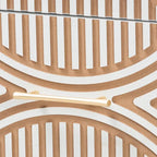 Ensemble de chambre à coucher Louetta Coastal blanc sculpté contrastant 3/4 pièces (Plusieurs tailles de lit)