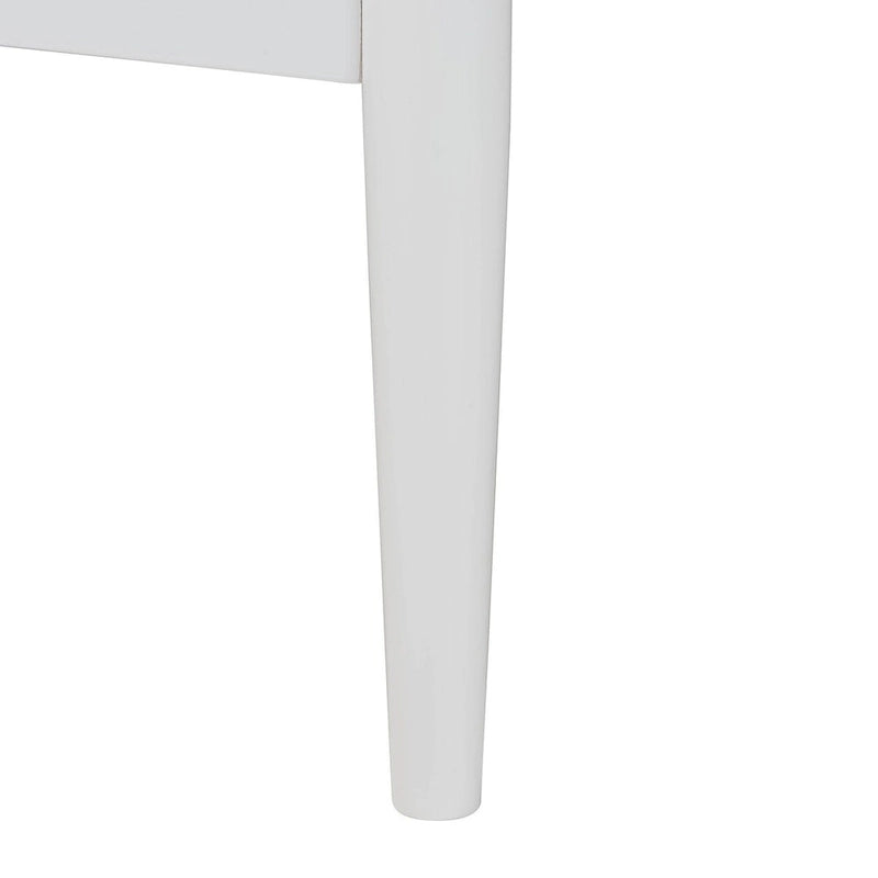 Ensemble de chambre à coucher Louetta Coastal blanc sculpté contrastant 3/4 pièces (Plusieurs tailles de lit)