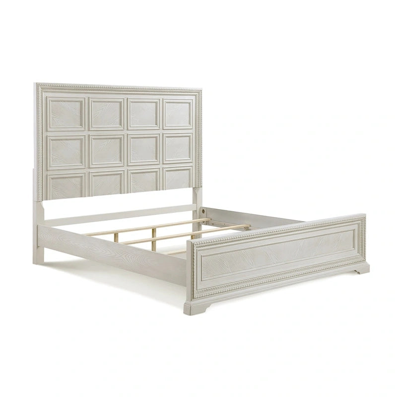Ensemble de chambre à coucher Oliver 5 pièces à panneaux crème