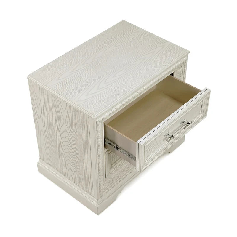 Ensemble de chambre à coucher Oliver 5 pièces à panneaux crème