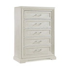 Ensemble de chambre à coucher Oliver 5 pièces à panneaux crème