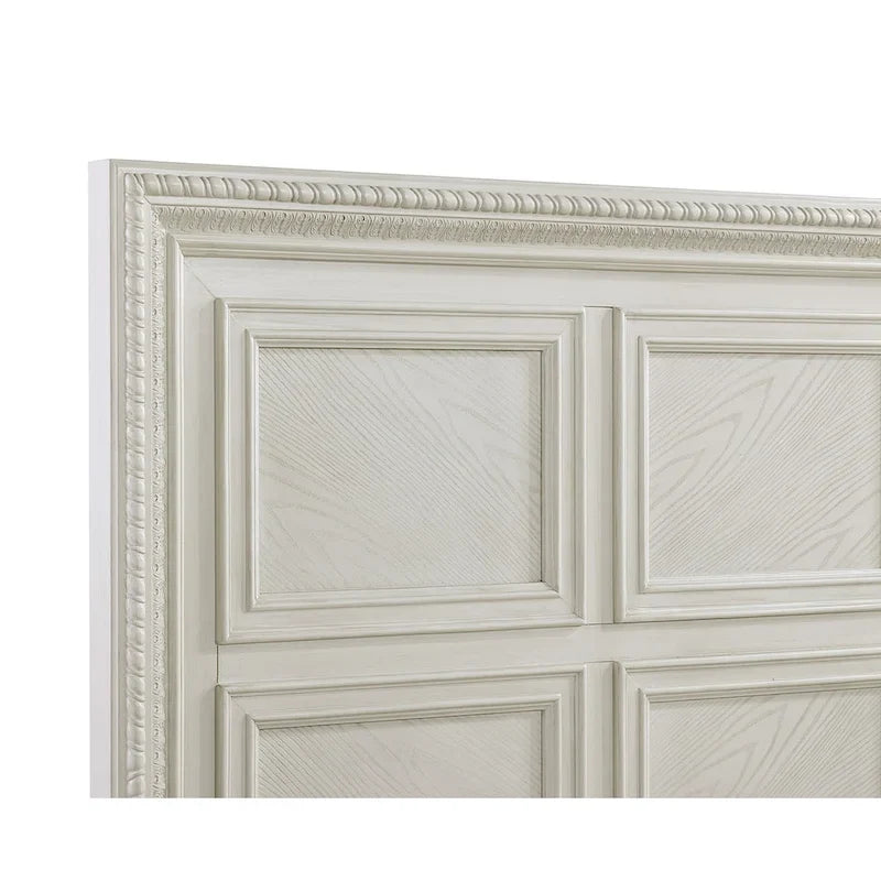 Ensemble de chambre à coucher Oliver 5 pièces à panneaux crème