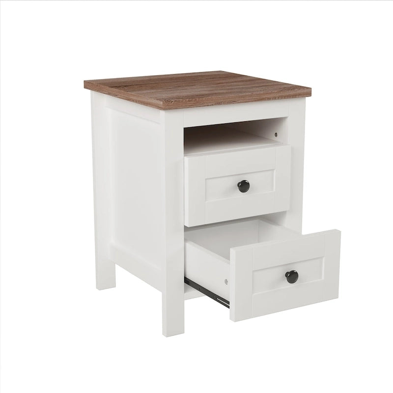 Ensembles de chambre à coucher complets 3 pièces avec table de chevet et commode