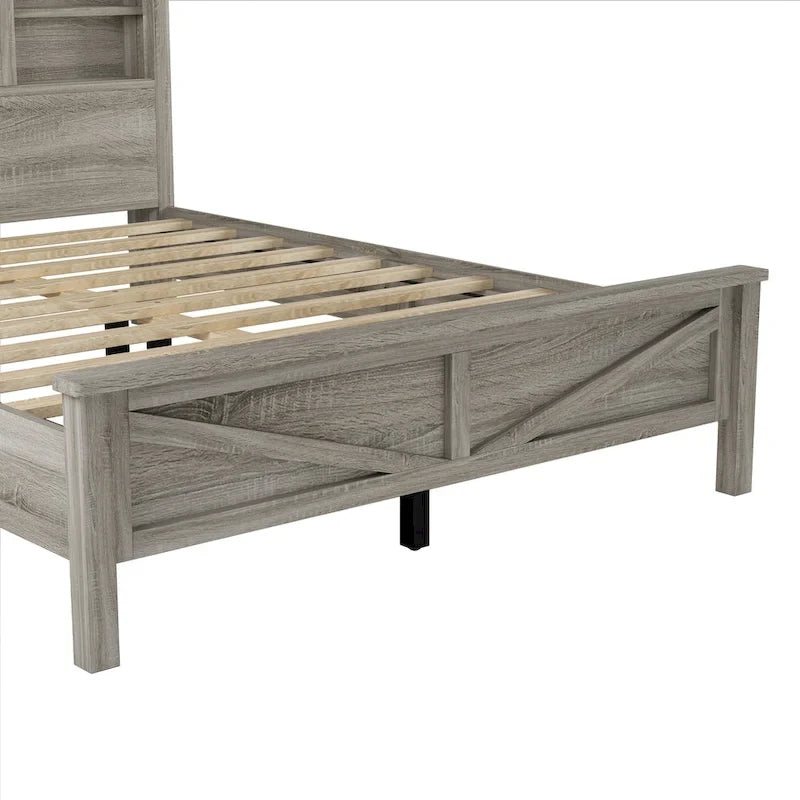 Ensembles de chambre à coucher complets 3 pièces avec table de chevet et commode