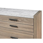 Ensemble de chambre à coucher Daemon 5 pièces à panneaux marron clair