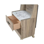 Ensemble de chambre à coucher Daemon 5 pièces à panneaux marron clair