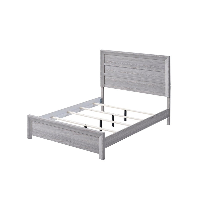 Ensemble de chambre à coucher Essa 5 pièces à panneaux gris