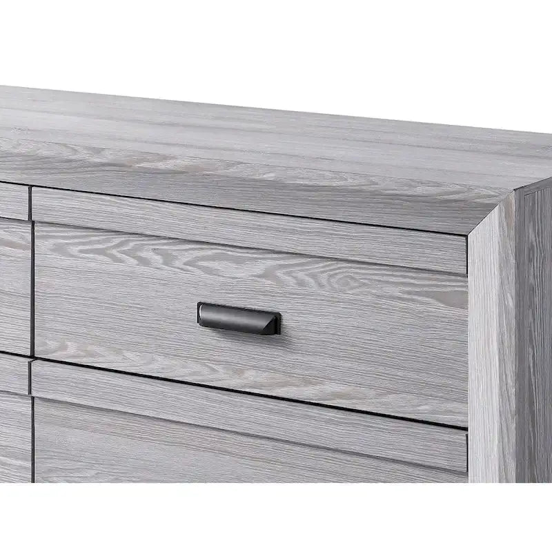 Ensemble de chambre à coucher Essa 5 pièces à panneaux gris