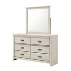 Ensemble de chambre à coucher Edyth 5 pièces avec panneaux LED blancs