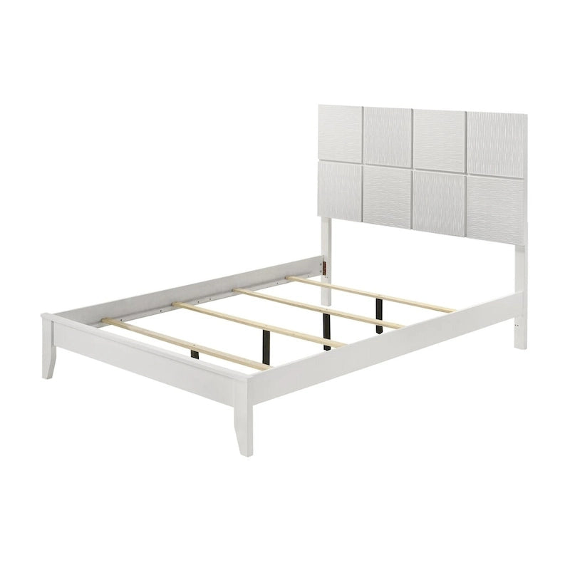 Ensemble de chambre à coucher Sim 5 pièces à panneaux blancs