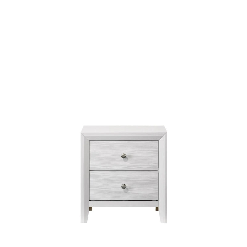 Ensemble de chambre à coucher Sim 5 pièces à panneaux blancs