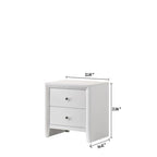 Ensemble de chambre à coucher Sim 5 pièces à panneaux blancs
