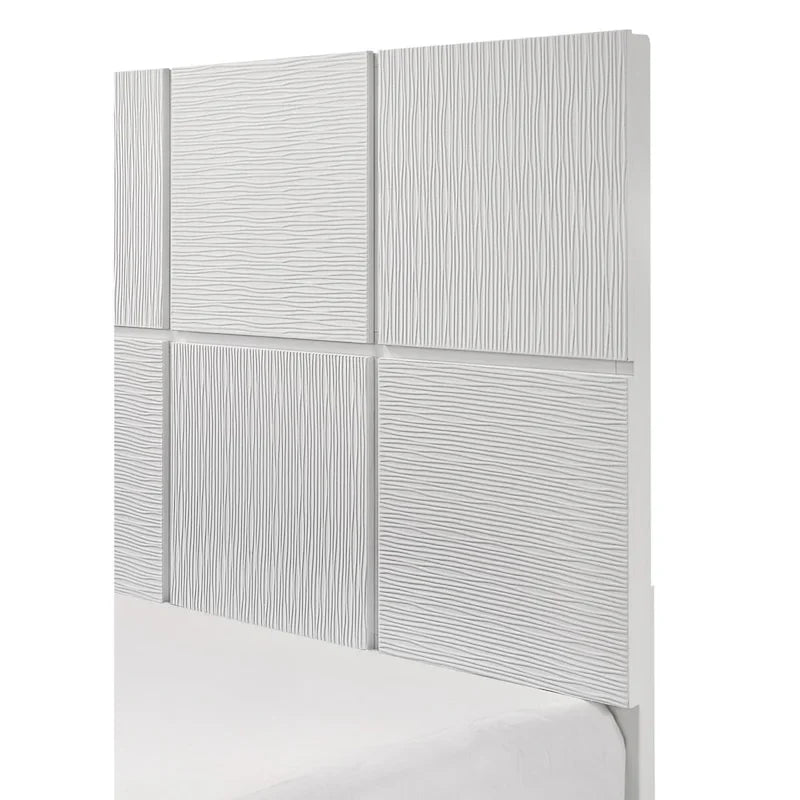 Ensemble de chambre à coucher Sim 5 pièces à panneaux blancs
