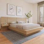 Ensemble de chambre à coucher Napa 4 pièces avec table de chevet suspendue