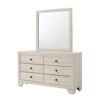 Ensemble de chambre à coucher Annis blanc 4 pièces avec plateforme
