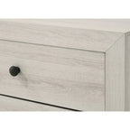 Ensemble de chambre à coucher Annis blanc 4 pièces avec plateforme