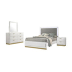 Ensemble de chambre à coucher rembourré Sophia 4 pièces