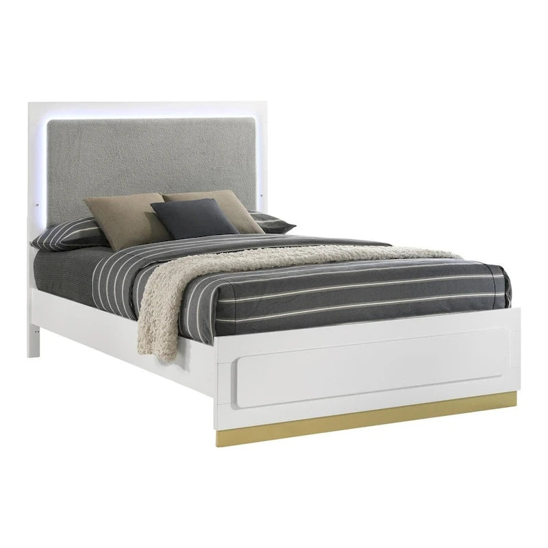 Ensemble de chambre à coucher rembourré Sophia 4 pièces