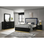 Ensemble de chambre à coucher rembourré Sophia 4 pièces