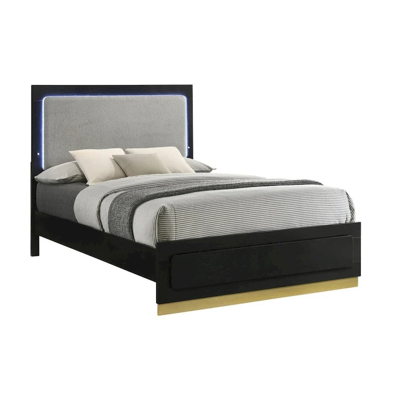 Ensemble de chambre à coucher rembourré Sophia 4 pièces