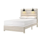 Ensemble de chambre à coucher Edyth 6 pièces avec panneaux LED blancs