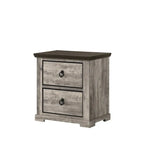 Ensemble de chambre à coucher Aimon 4 pièces, panneaux gris rustiques