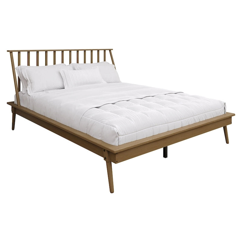 Ensemble de chambre à coucher en bois vintage 4 pièces CraftPorch