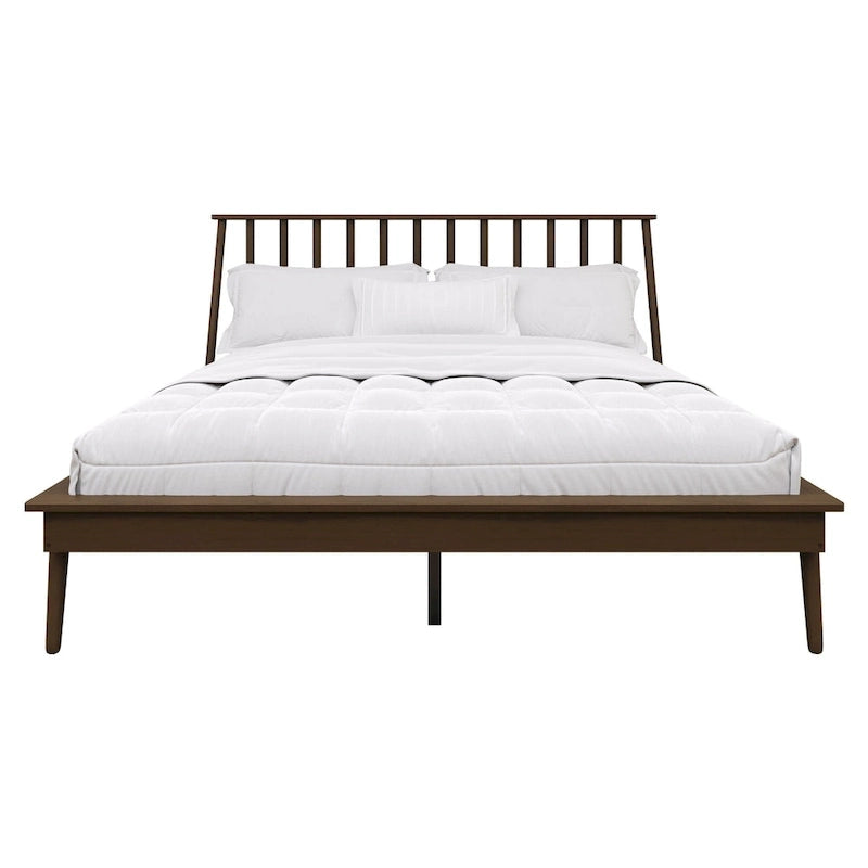 Ensemble de chambre à coucher en bois vintage 4 pièces CraftPorch