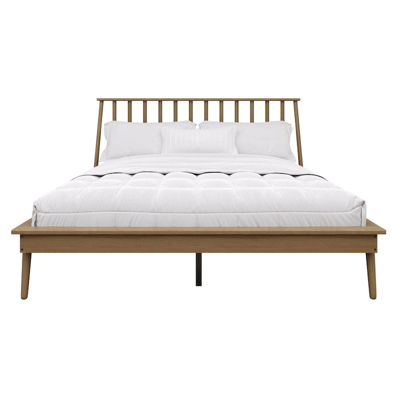 Ensemble de chambre à coucher en bois vintage 4 pièces CraftPorch