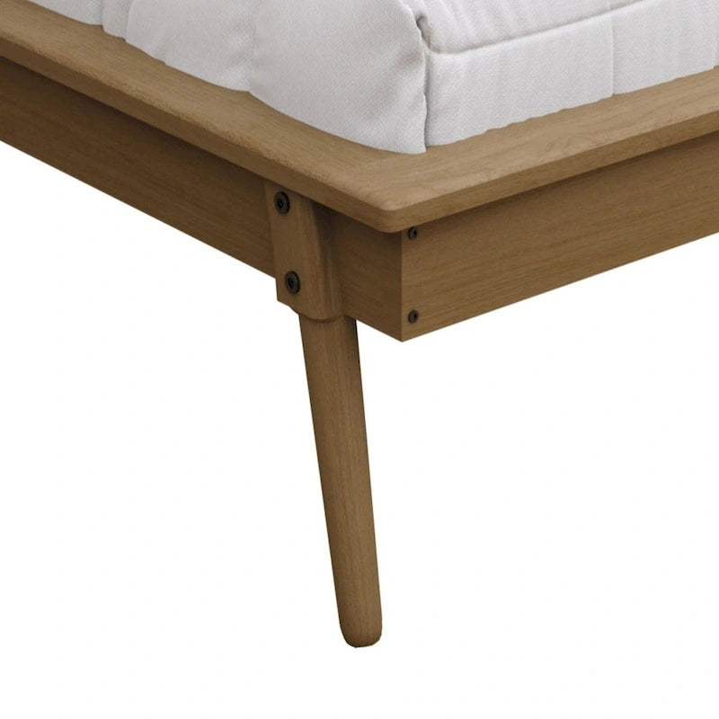 Ensemble de chambre à coucher en bois vintage 4 pièces CraftPorch