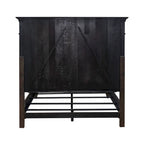 Ensemble lit, commode et miroir Paradise Valley Saddle Brown