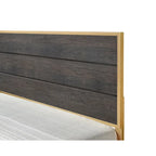 Ensemble de chambre à coucher Wedro 5 pièces à panneaux rustiques marron foncé