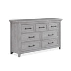 Ensemble de chambre à coucher Debra 6 pièces avec banc et pied de lit gris