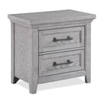 Ensemble de chambre à coucher Debra 6 pièces avec banc et pied de lit gris