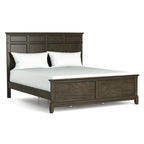 Ensemble de chambre à coucher à panneaux 6 pièces Evva traditionnel en bois gris de Furniture of America