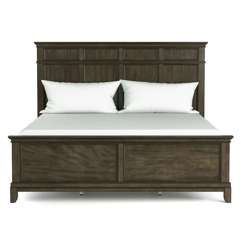 Ensemble de chambre à coucher à panneaux 6 pièces Evva traditionnel en bois gris de Furniture of America
