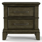 Ensemble de chambre à coucher à panneaux 6 pièces Evva traditionnel en bois gris de Furniture of America