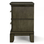 Ensemble de chambre à coucher à panneaux 6 pièces Evva traditionnel en bois gris de Furniture of America
