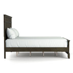Ensemble de chambre à coucher à panneaux gris traditionnel Evva de Furniture of America, 5 pièces