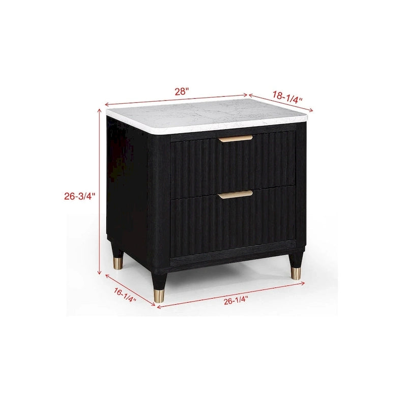 Ensemble de chambre à coucher Shelby 4 pièces à panneaux noirs rembourrés