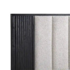 Ensemble de chambre à coucher Shelby 4 pièces à panneaux noirs rembourrés